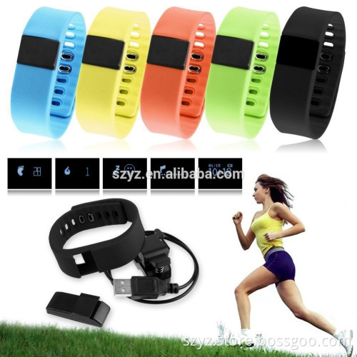2016 fashional anti-lost 0.49inch OLED display 4.0 bluetooth IP67X waterproof silicone smart bracelet watch band